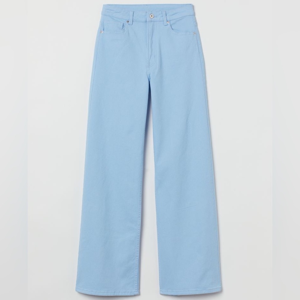 H&M wide leg twill pants